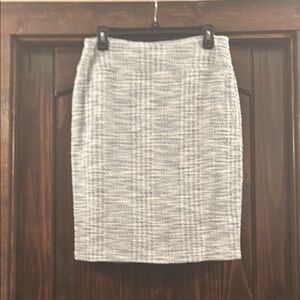 Soho Blue & White Pencil Skirt Knee-length for Work